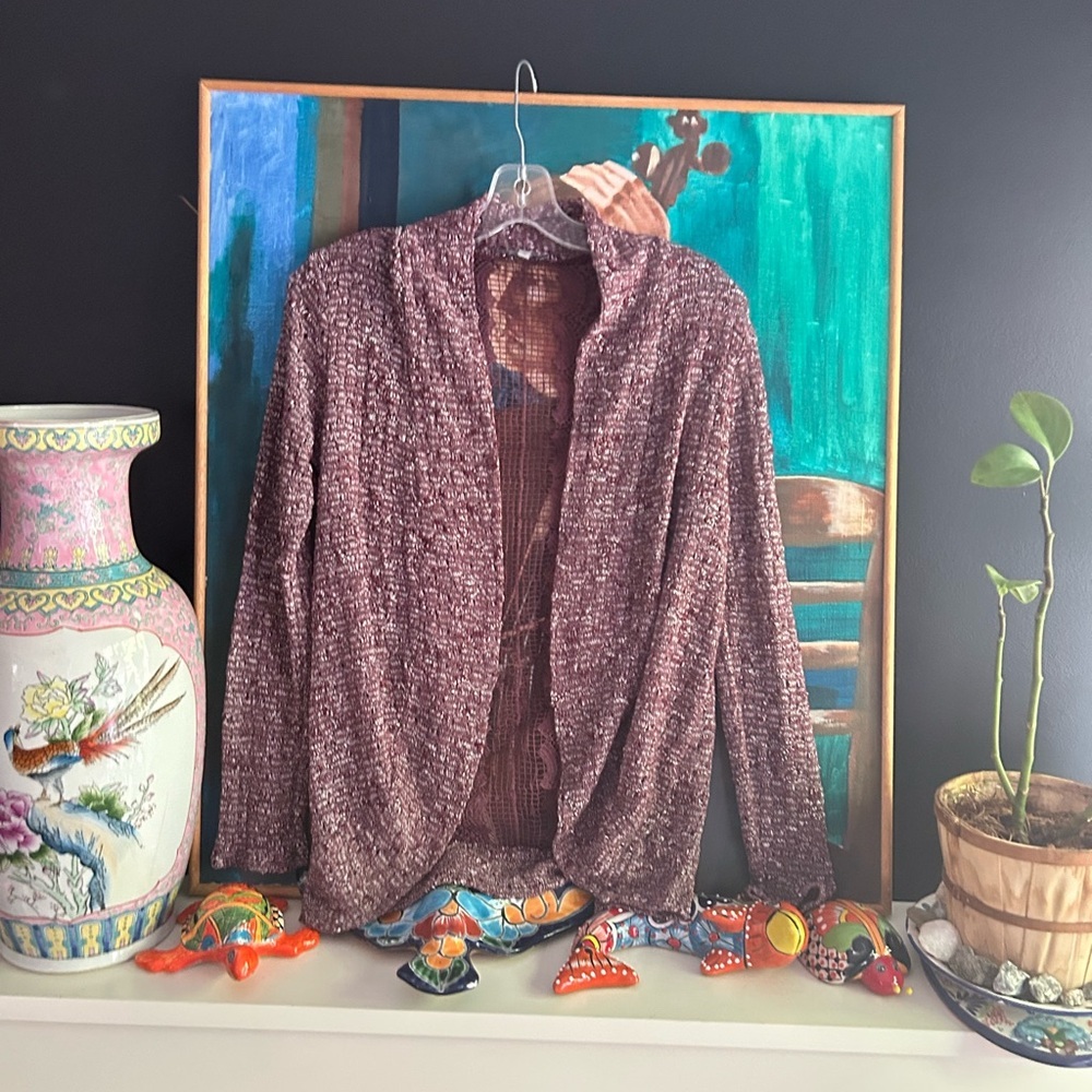 Charlotte Russe Maroon Cardigan